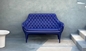 Replica Showtime Poltrona Chair Fiberglass Arm Chair Furniture , Blue White supplier